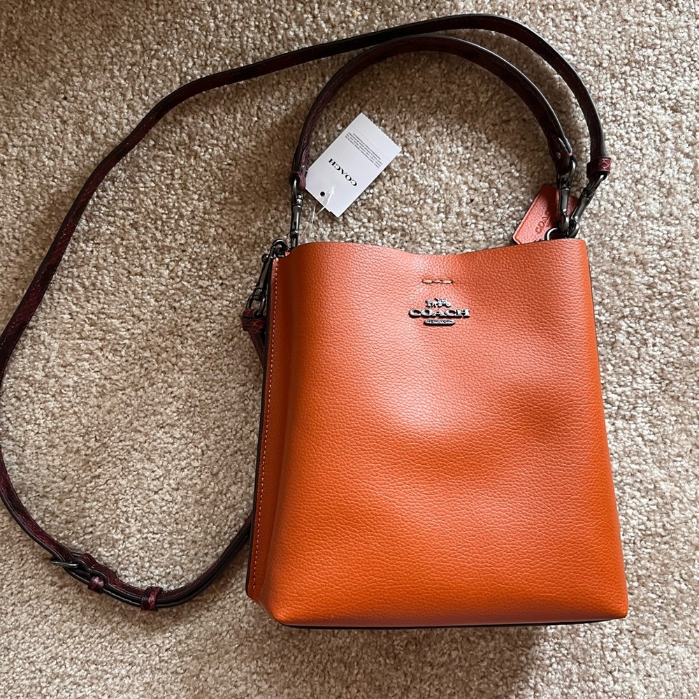 Coach Mollie Bucket Bag with Snakeskin Detail